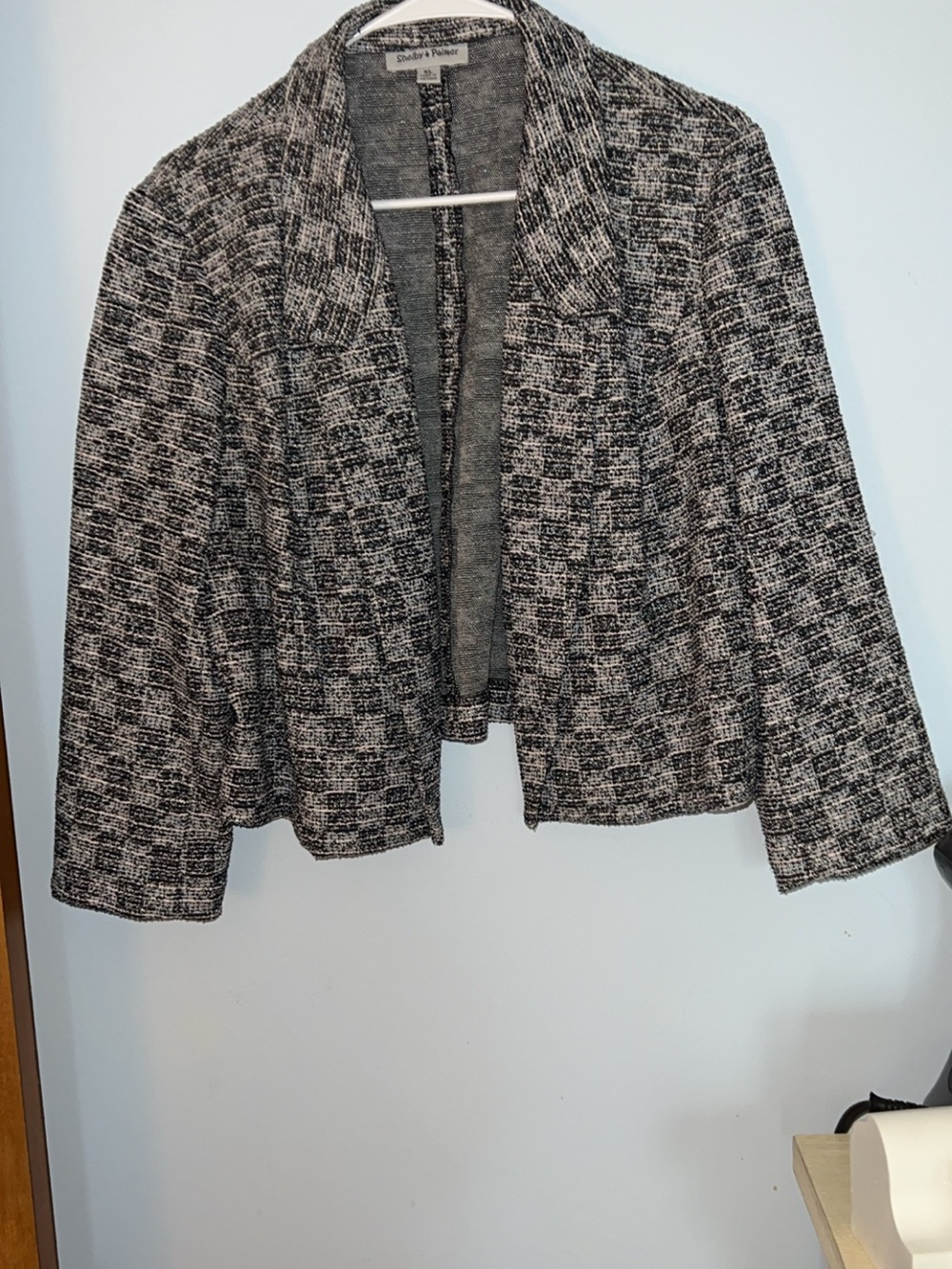 Shelby and Palmer Cropped Open Blazer XL Perfect Condition